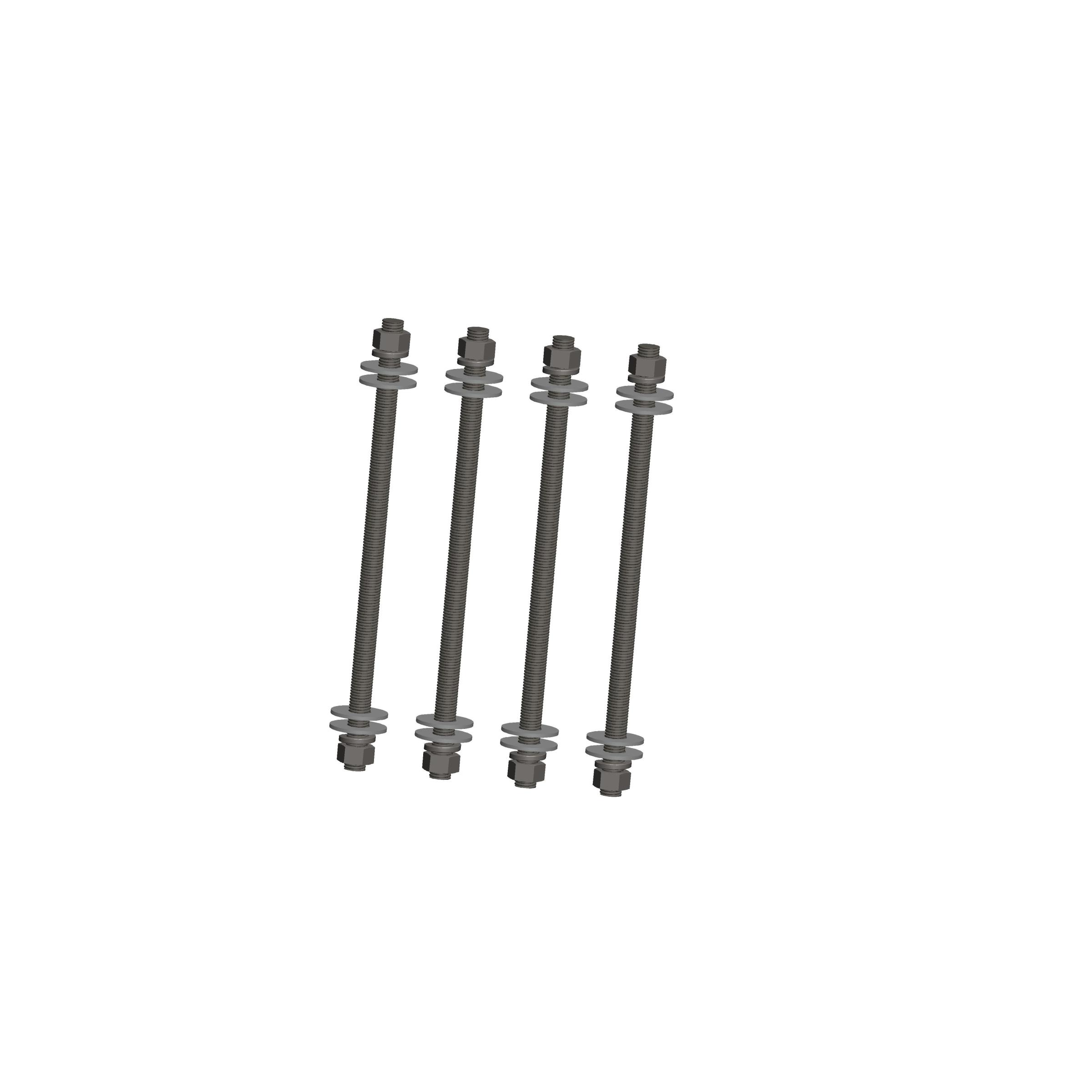 Threaded Rod Kit 3/4-10 x 16"